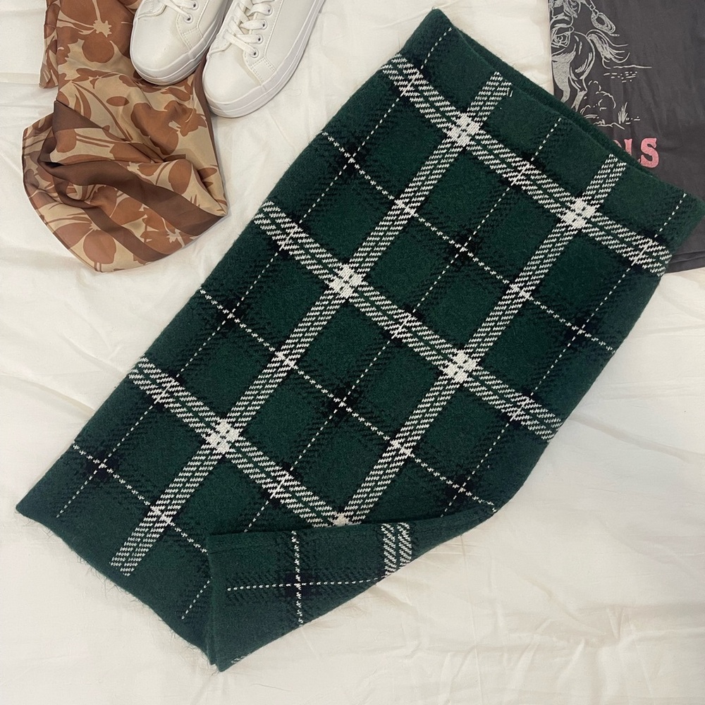 Ann Taylor Factory Forest Green Knit Skirt
